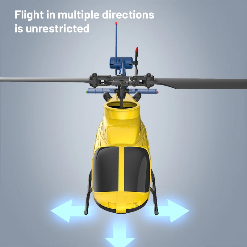 BELL206 RC Helicopter – 4-Channel Single-Blade Remote Control Helicopter with Gyroscope Stabilization | RC Aircraft Toy for Kids & Beginners 3