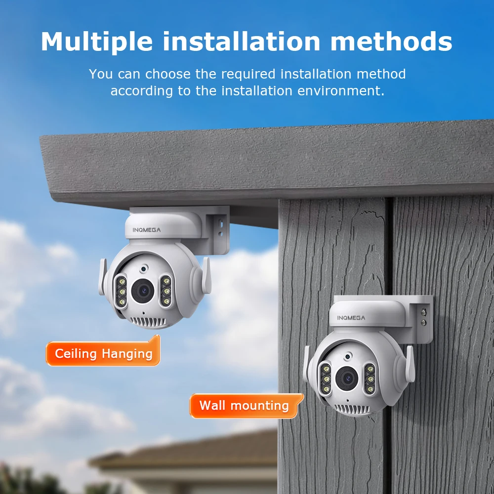 INQMEGA 5MP PTZ Wifi IP Camera Outdoor Smart PIR Human Tracking