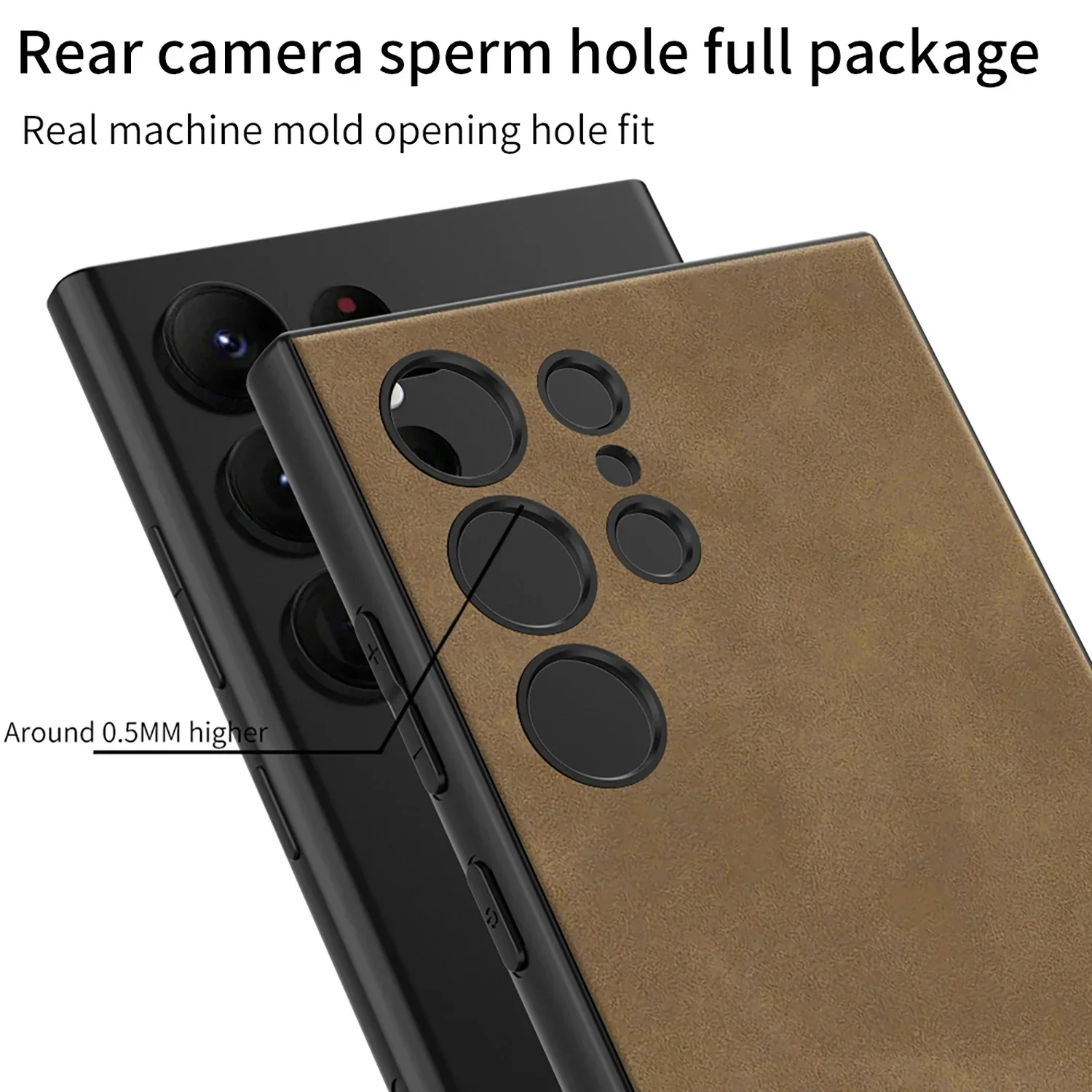 Leather Shockproof Phone Case - Hard Shell Protection