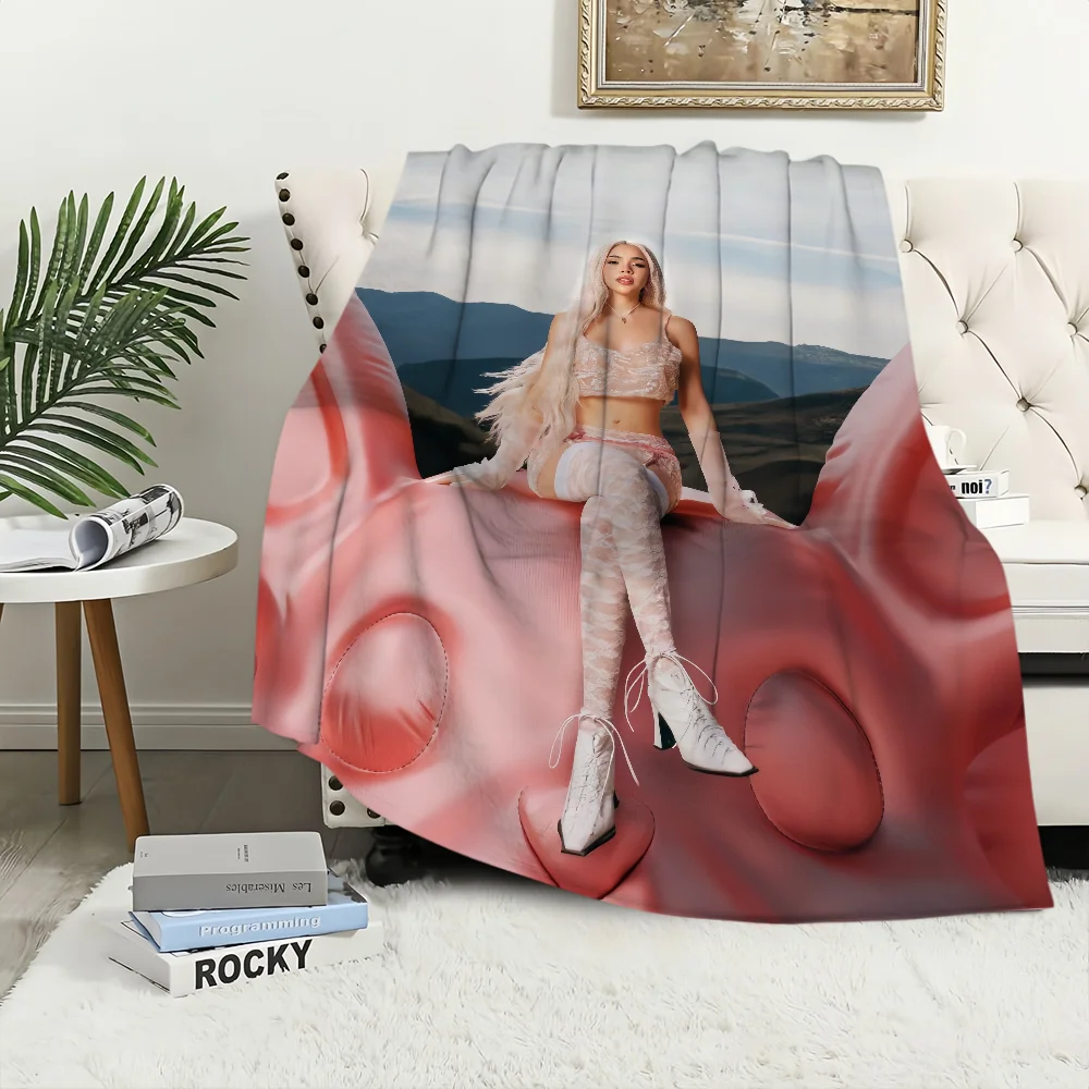 Singer Warm Soft Plush Nap Blankets Sofa k-Kenia for Living Room  p-pink Office Bedroom Home A-aura Travel Kid Gift Os Flannel 3