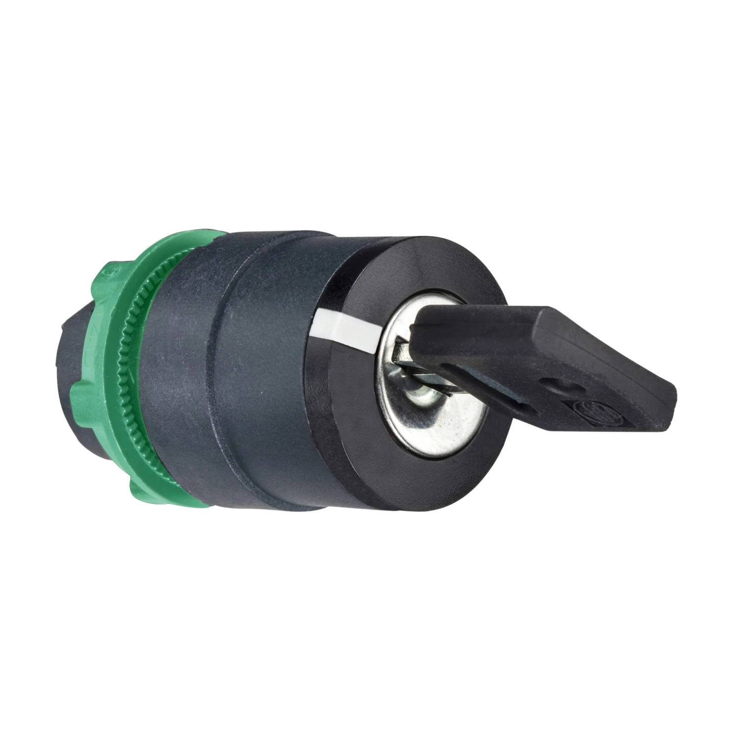ZB5AG210 Head for key selector switch, Harmony XB5, plastic, black, 22mm, key 458A, 2 positions, stay put