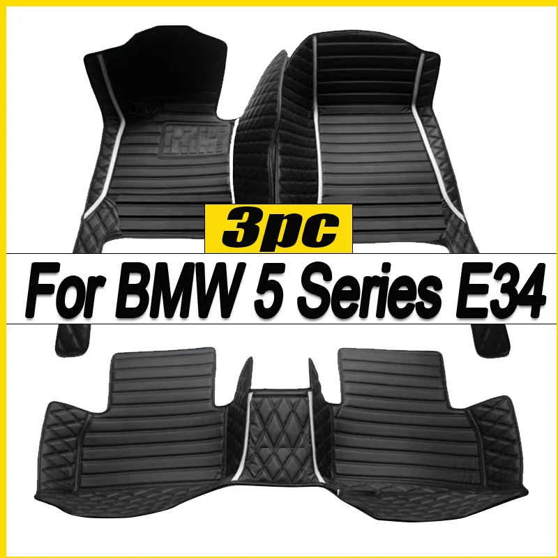 

Car Mats Floor For BMW 5 Series E34 1988~1996 Waterproof Car Carpet Floor Mats Cubre Pisos Para Autos Car Accessories Interior