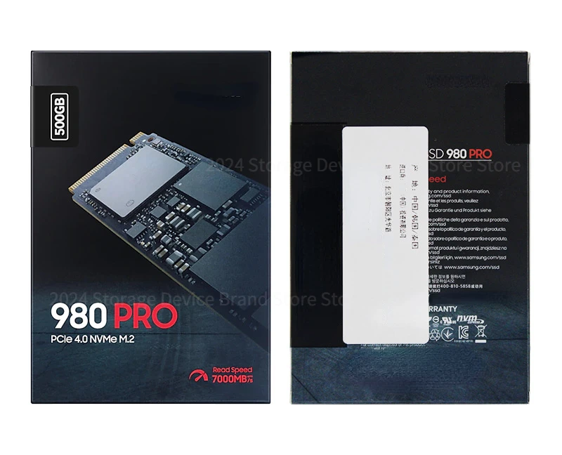 990pro 980PRO ϵ ũ, SSD NVME 2280 M.2 PCIe 4.0x4 HDD, 500GB, 1TB, 2TB, PS5 Asus Ʈ ũž  ָ Ʈ ̺