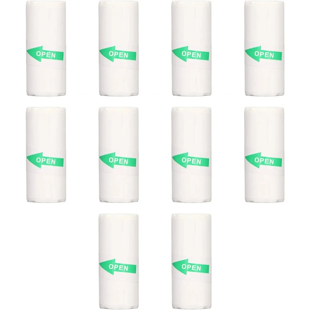 접착 감열지, 10Pcs 미니 프린터 용지, 포켓 열전 사 프린터 용 57x25mm 자체 인쇄 스티커 용지