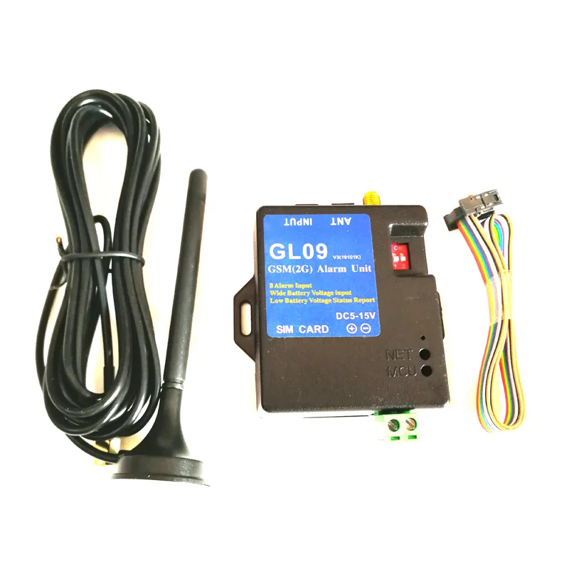 2G 3G 4G GSM 경보 시스템 GL09 8채널 배터리 구동 스마트 경보 장치 보안 저전력 가정 창고 정전 경보