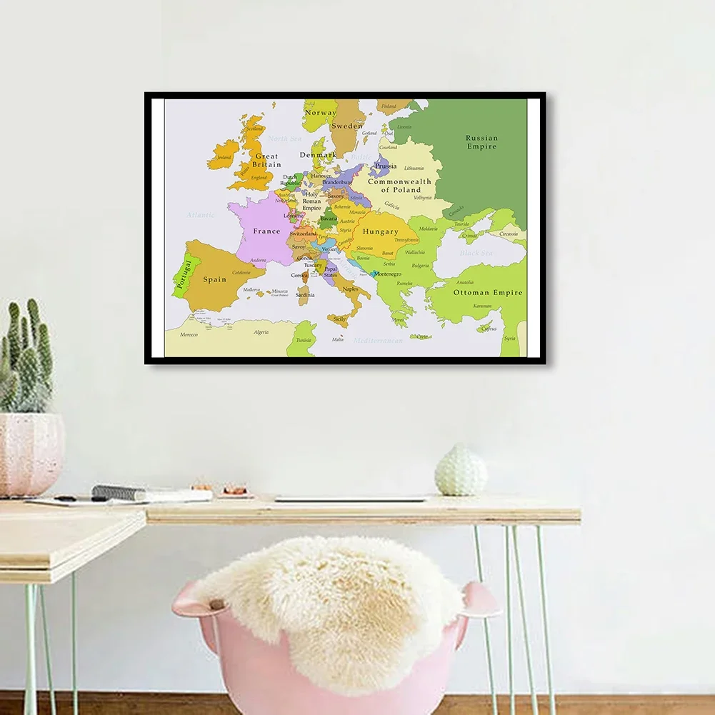 90-60cm-1700-1850-the-europe-political-map-vintage-canvas-painting-wall-art-poster-classroom-home-decor-children-school-supplies