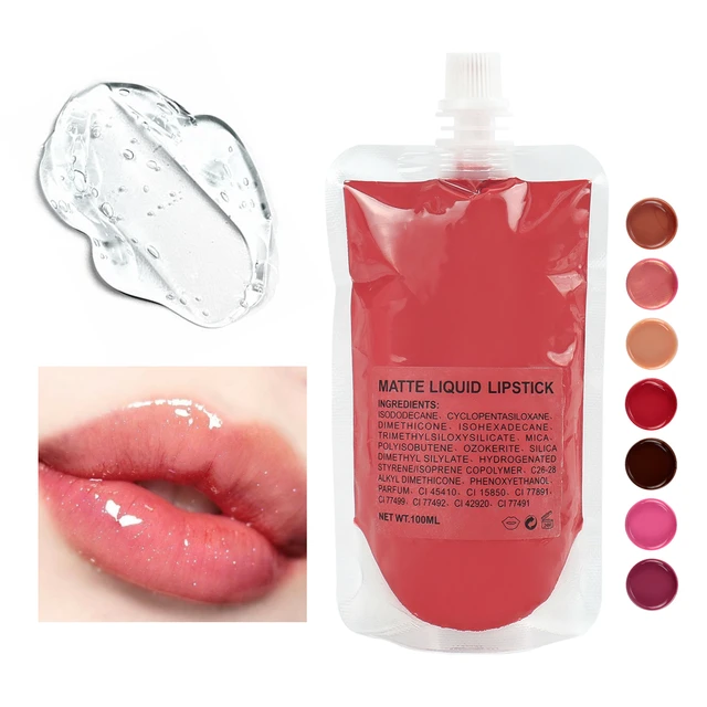 100ML Matte Clear Lip Gloss Base Oil Non-Stick DIY Lip Stick Raw Material  Gel for Lip Gloss Lipgloss Base Liquid Lipstick - AliExpress