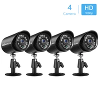 4pcs 1080P 2MP Security Analog Cameras Weatherproof CCTV Surveillance Camera With Infrared Night Vision Motion Detection 1