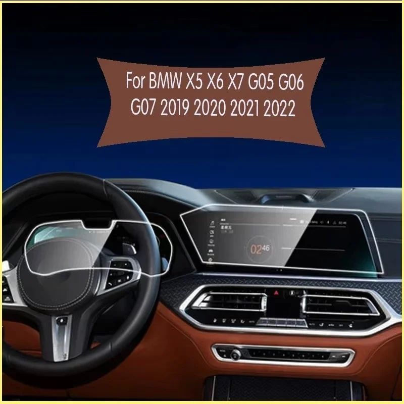 Per BMW X5 X6 X7 G05 G06 G07 2019 2020 2021 2022 Pellicola protettiva per navigazione GPS per auto Schermo LCD Pellicola protettiva in vetro temperato