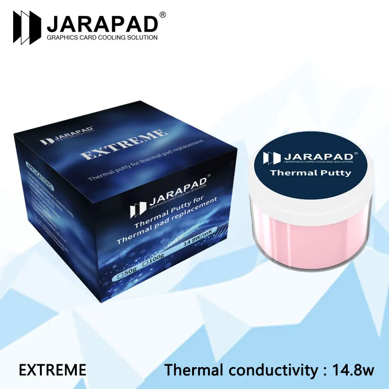 Mastic thermique JARAPAD EXTREME pour processeur VGA GPU IC, tampon thermique à refroidissement rapide/mastic de blocage thermique haute Performance