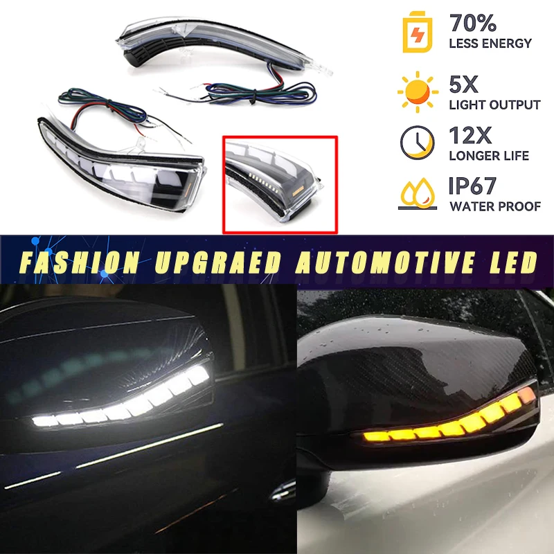 バックミラー ターン シグナル レンズ Compatible With For Corolla For Camry For Yari バックミラー  ターン シグナル レンズ Compatible With Ford For Mustang For S550 2015 バックミラーターンシグナル  Compatible With Ford For Mustang S550 2015 サイドミラーライト Compatible With Ford For Mustang S550 2015 2016 2017 201