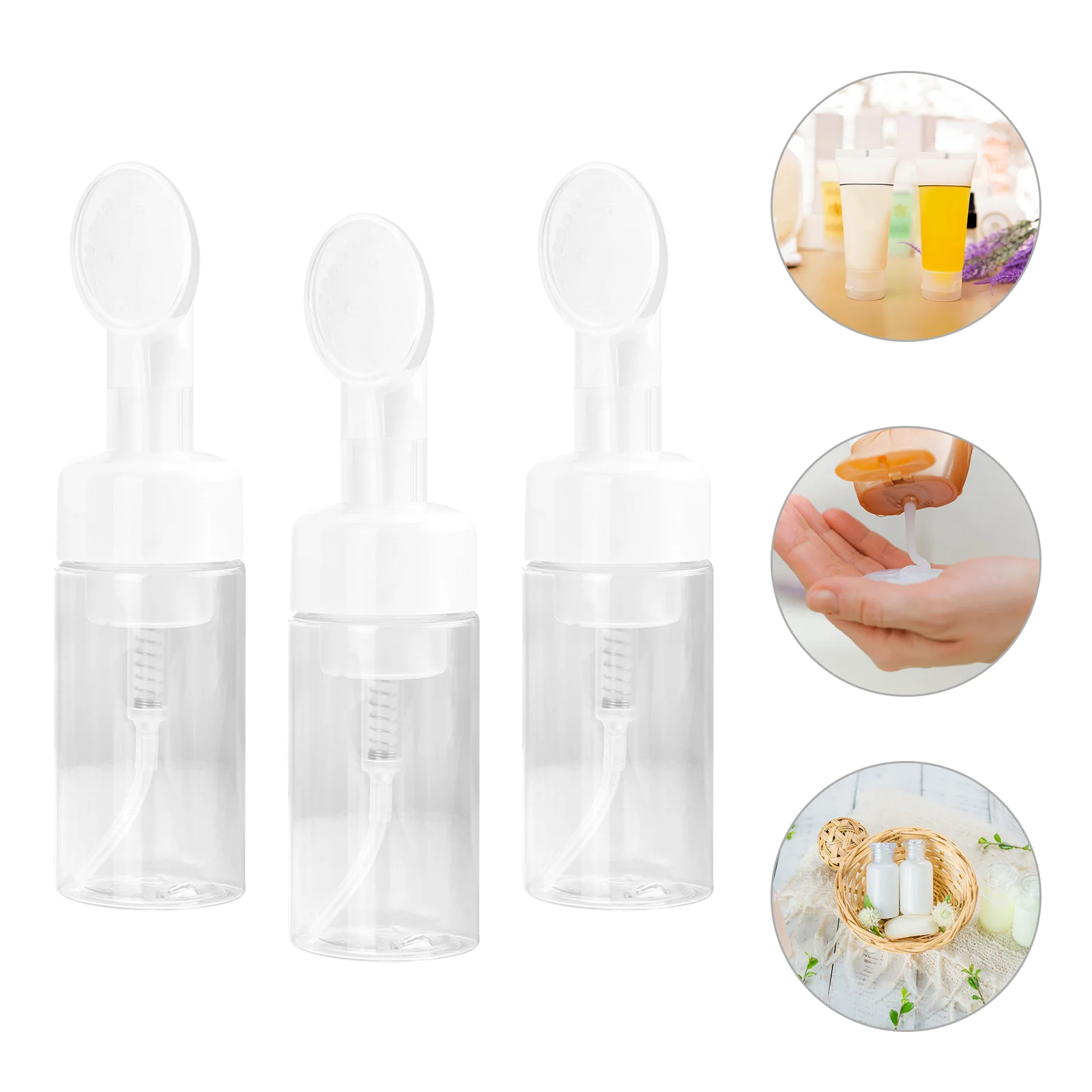 

Foaming Dispenser Bottle Transparent Empty Spray Bottles Travel Soap Bottle Foam Bottle Plastic Foaming Bottles Sub Bottles