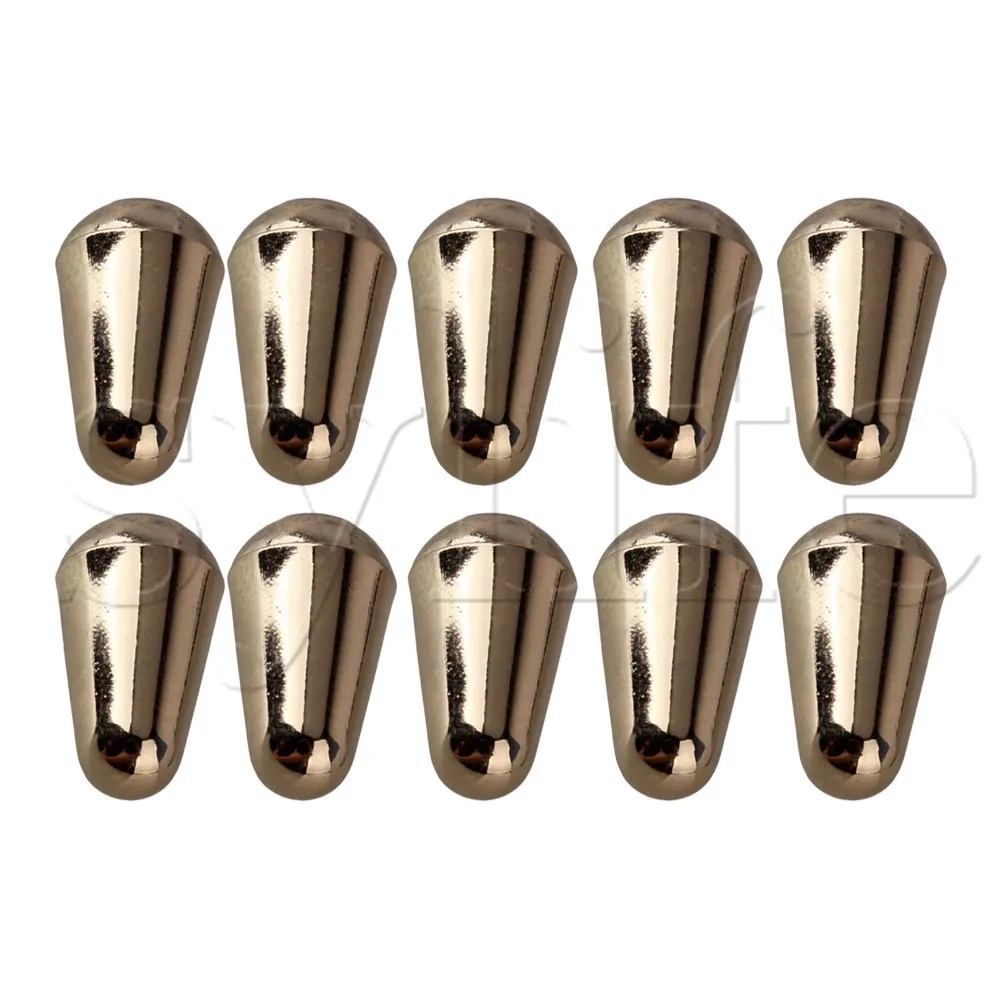 10pcs 5 Way Tip Switch Knob Cap Replacement For Electric Guitar Gold Guitar Parts