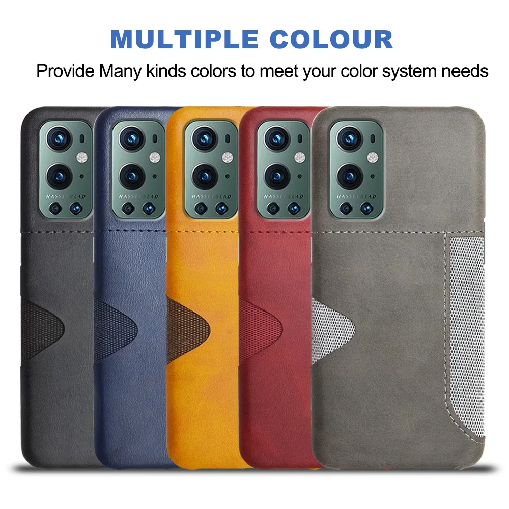 

Luxury Leatherwear Business single double Insert card Mobile phone shell For Oneplus 11 9 RT 9R 9E 9Pro 9 8T 8Pro 8 7Pro 7 Cover
