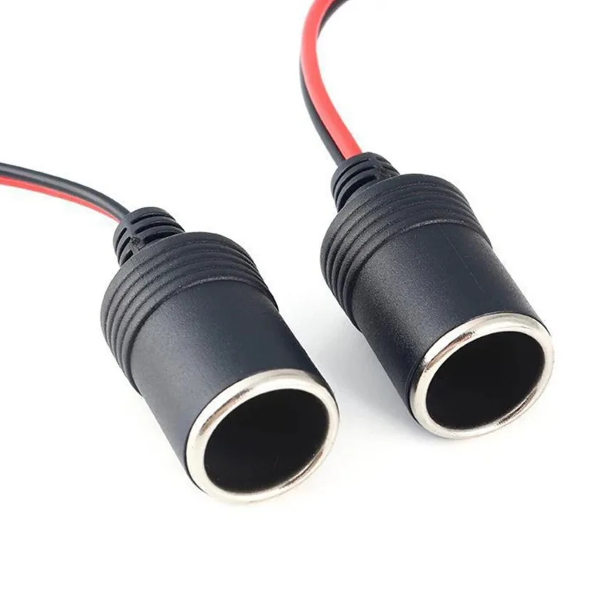 10A/20A 최대 200W 차량용 시거잭 충전기 암 소켓 플러그(30cm 케이블 커넥터 어댑터 포함) 범용 12v