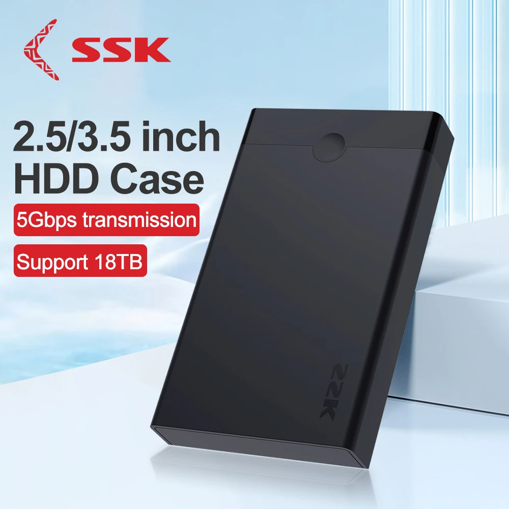 Gabinete de Disco Rígido Externo para Ssd Disk Case Docking Station Sata para Usb 3.2 Adaptador 2.5 3.5 Ssd Case Hdd