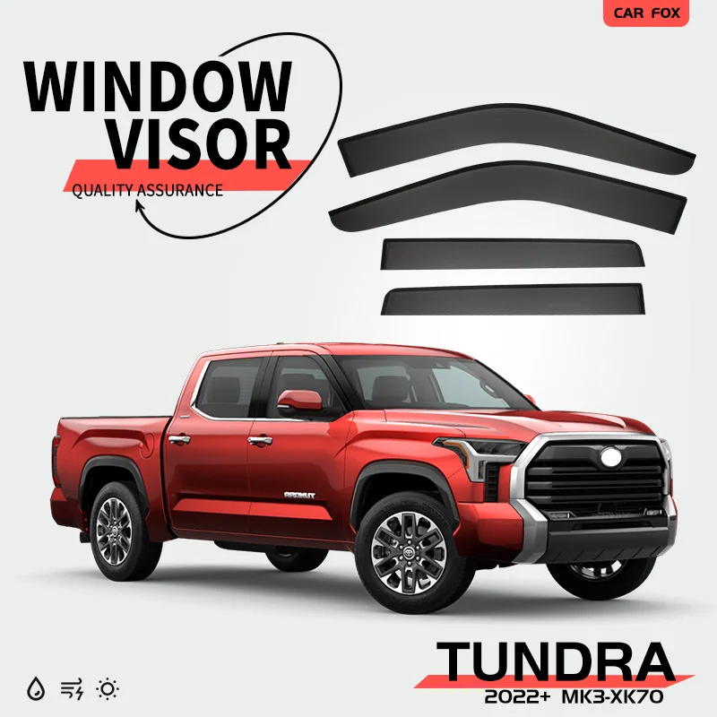 

For Tundra XK50 Window visor Weather Shield Side Window Deflector Car windshield weather shield Car accessories