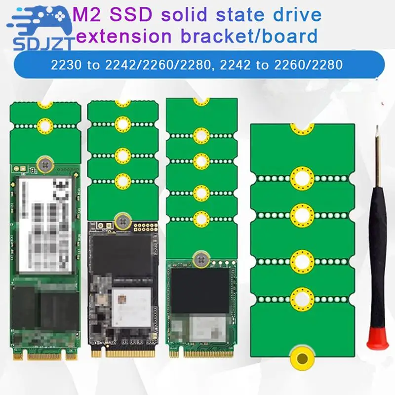

NGFF M.2 SSD Adapter Card 2242 To 2280 2230 To 2280 Transfer Card Adapter Expansion Rack Board Riser Card Convert Card