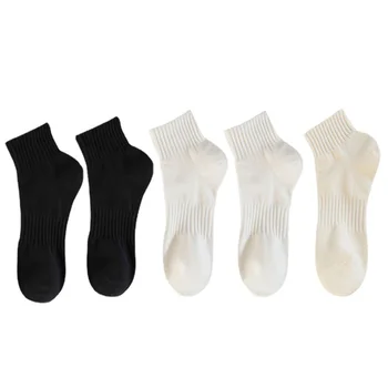 Solid Color Socks Polyester Fashion Socks Cotton Socks Anti-slip For Everyday Wear Sports Activities Women's Fashion