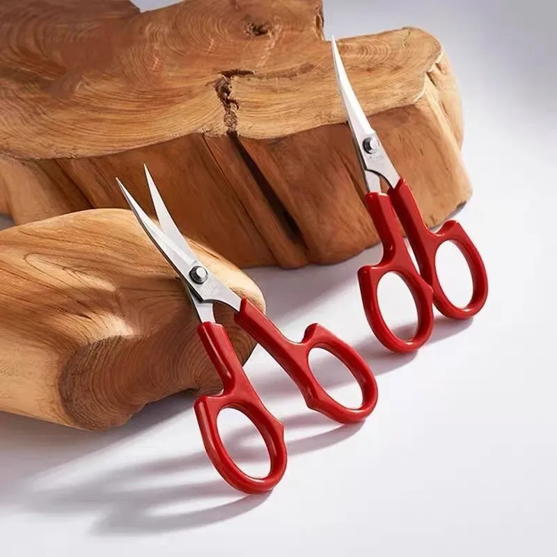Bent Head Embroidery Scissors Needlework Cutting Sewing Fabric Cross Stitch Tailor's Scissor Sewing Tool Cuts Craft DIY 5.5