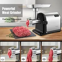Meat Grinder Electric multifunctional household Stainless Steel automatic enema cutting machine Sausage Maker Kibbe Kit 2