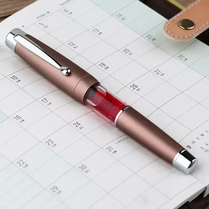 MOONMAN T2 Acrylic Fountain Pen Piston inking F 0.5mm Nibs gifts Pens Office business School Stationery Writing Pen for students 4