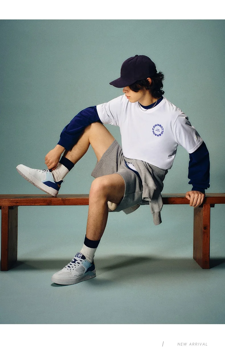 Xtep Skateboarding Shoes For Men 2024 Summer Leisure Skate Shoes Wear-Resistant Breathable Comfortable Sneakers 876219310015