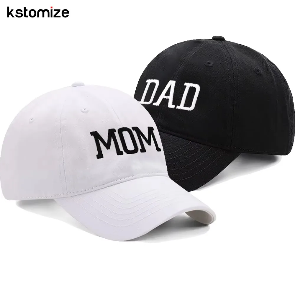 MOM DAD Embroidery Vintage Cotton Men Baseball Cap Women Hat Sport Visors Snapback Cap Breathable Outdoor Sun Hat Dropshipping 3