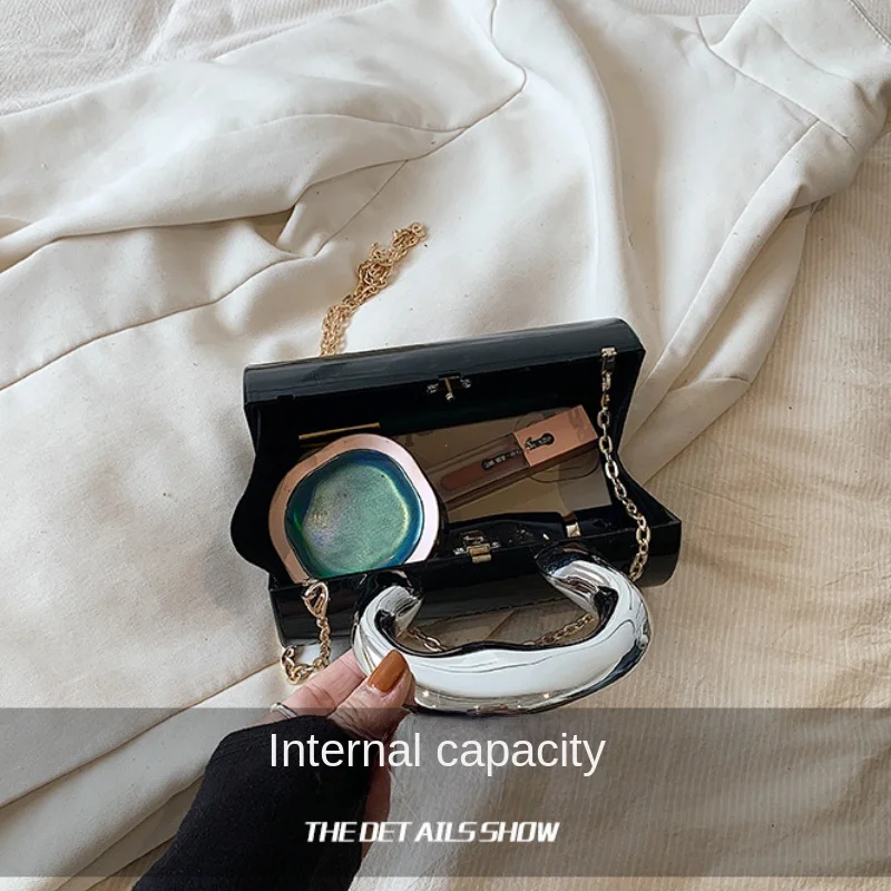 Women's Handbag Bags For Women 2026 Party Clutches Fashion Cylinder Mini Evening Purse Crossbody Shoulder Bag Gold Box Clutch