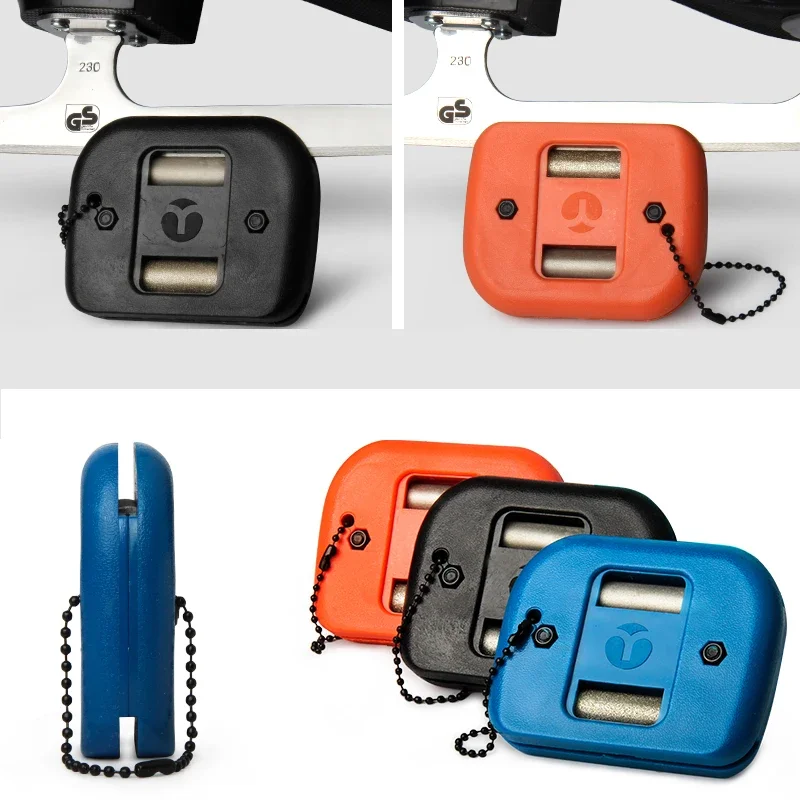 2025 New Ice Figure Skating Shoes Blade Sharpener Durable Sandstone Skates Shoes Sharpening Double Side Sharpeners Tool Portable