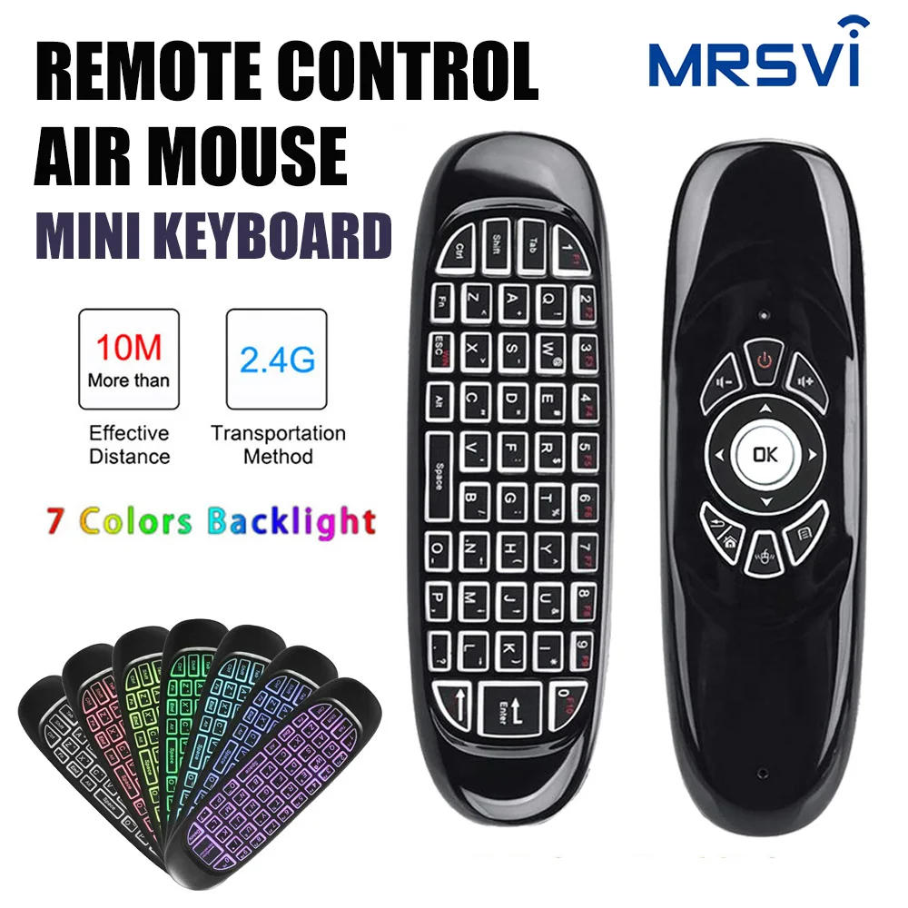 Mini Air Fly Mouse 2.4G - Telecomando Con Tastiera, Per Android TV Box Mini Air Fly Mouse 2.4G - Telecomando Con Tastiera, Per Android TV Box