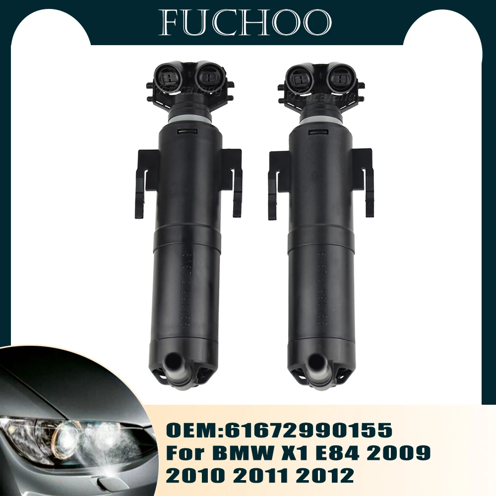 2pcs Sprayer Nozzle Actuator Headlight Cleaning Washer for B MW X1 E84