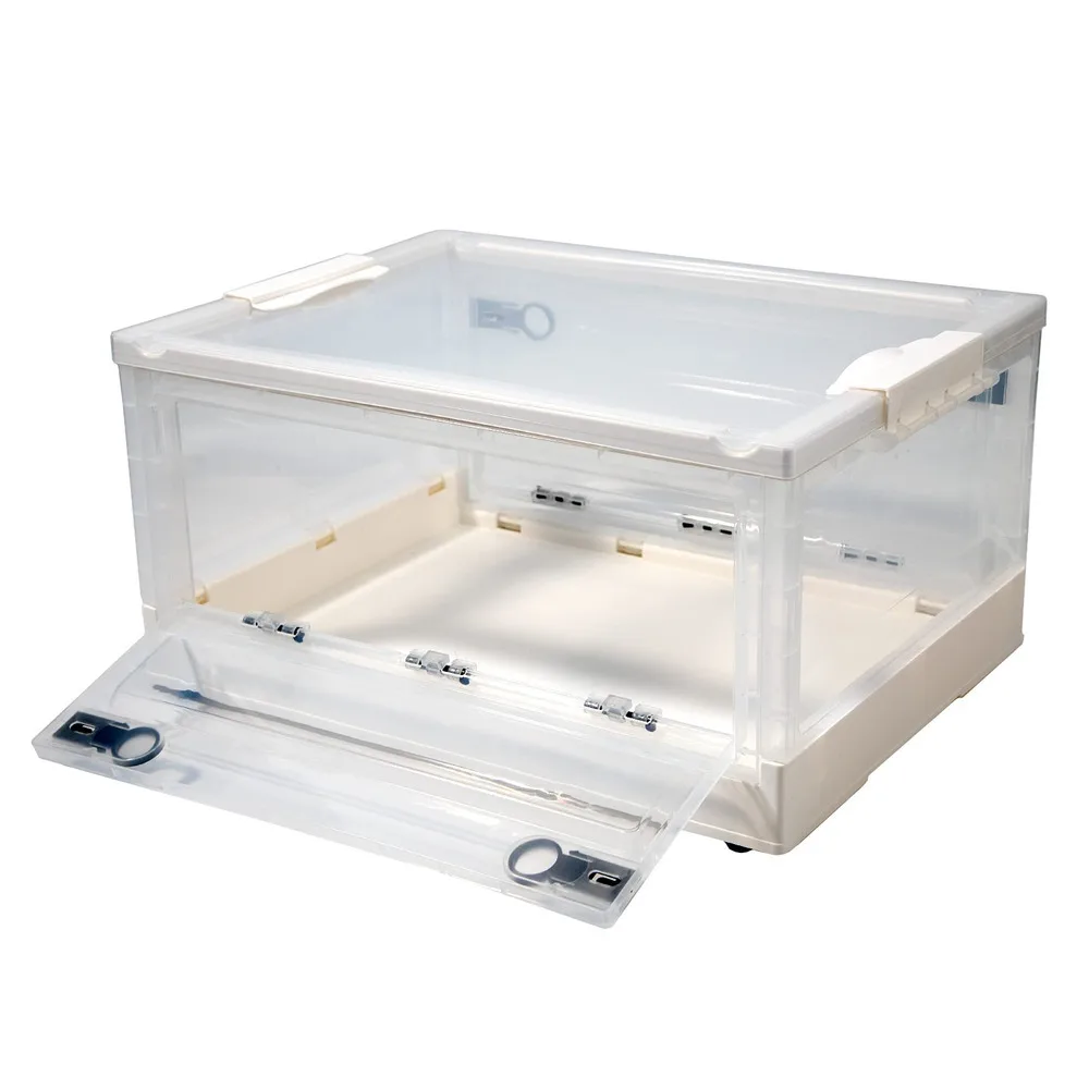 

Storage Box Collapsible Big Holder Case Toy Clothes Arrangement Saving Space 50 x35.5 x24.5cm for Bedroom Living Room Baby Room