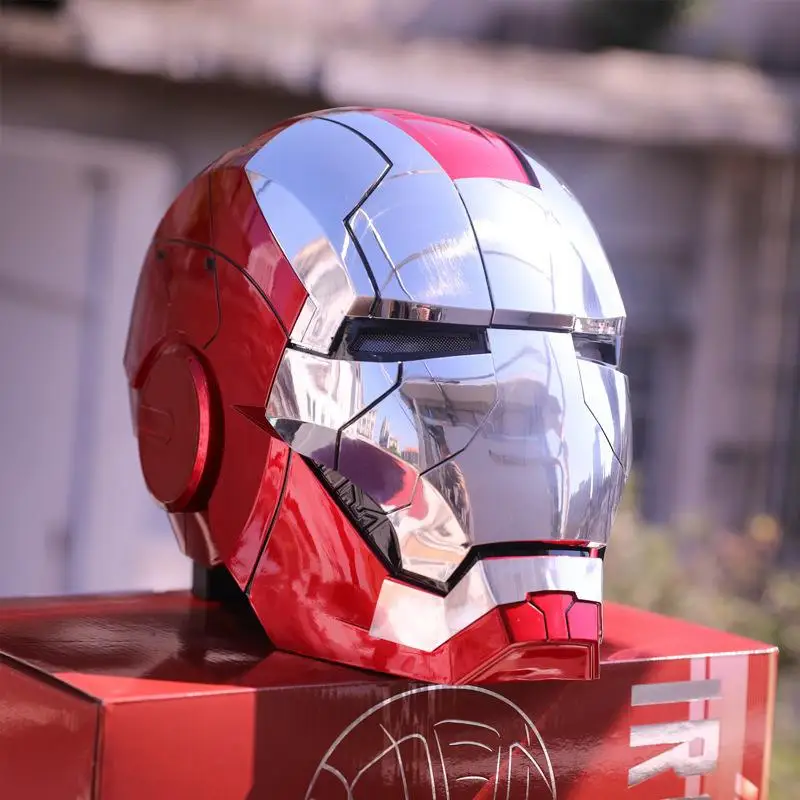 Helmet Iron Man Voice Control | Iron Man Helmet Electric Mk5 - Animation  Derivatives/peripheral Products - Aliexpress