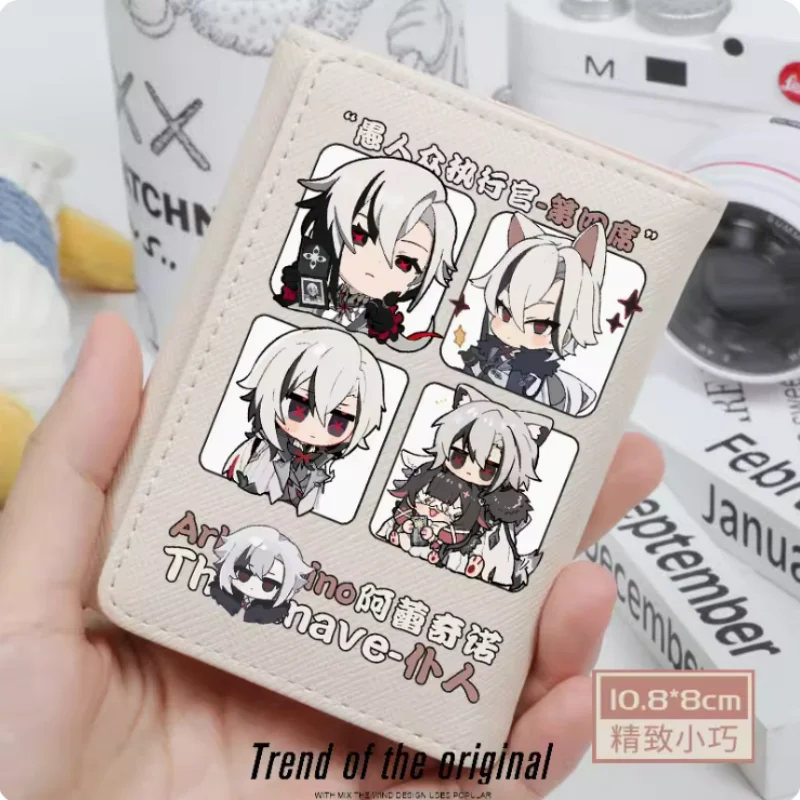 Anime Genshin Impact Neuvillette  Fashion Wallet PU Purse Card Holder Hasp Money Bag Cosplay Gift B469