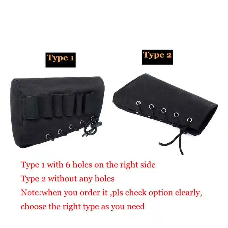 6 Round Shell Holder Tactical Gun Ammo Cartridge Pouch Military 12 20 Gauge Shotgun Bullet Carrier Buttstock Hunting Accessories