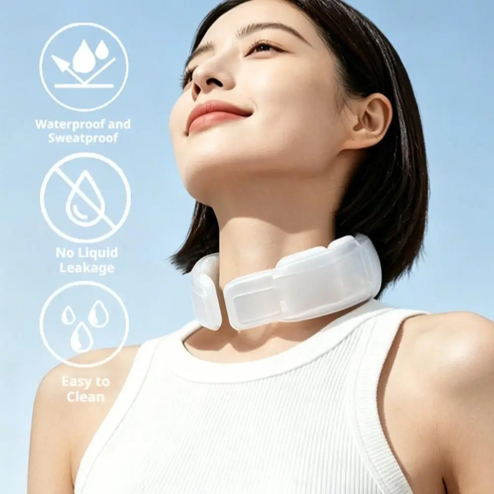 Impacco Gel Freddo Riutilizzabile per il Collo, Rinfrescante sotto i 28 Gradi ℃ Collana rinfrescante indossabile per sport estivi all'aperto - Image 6