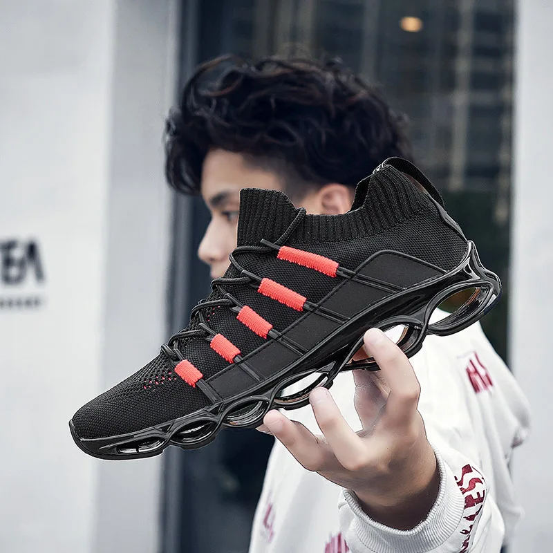 2026 New Men's Outdoor Sports Shoes, Fashionable Running Shoes with Breathable Mesh Upper and Cushioned Sole Size 39-48 3
