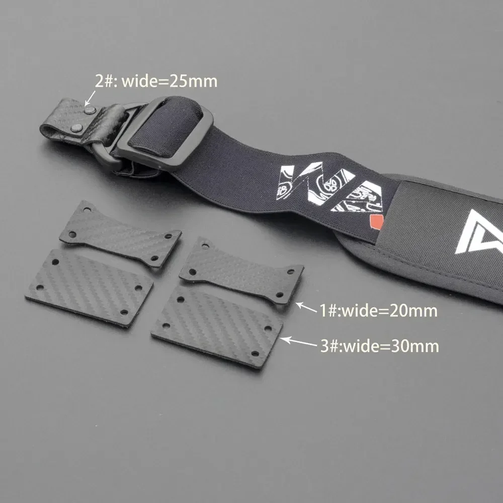 Bandeau FPV avec support batterie pour Walksnail Avatar, montré sur une table
