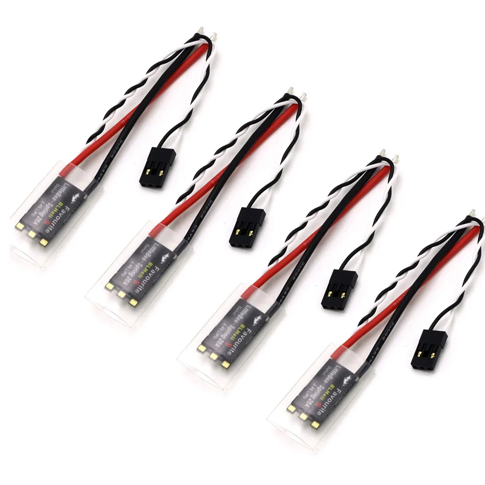 Connecteurs et câbles du FVT LittleBee 20A-S ESC BLHeli_S 2-4S pour FPV Quadcopter, prêt à installer