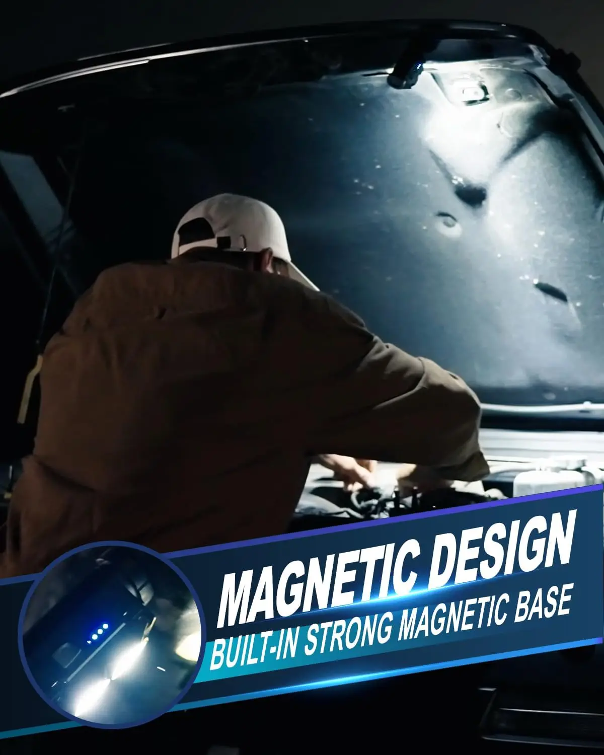 LED 충전식 헤드라이트 자석 캠핑 헤드 램프 헤드밴드 포함 야외 러닝 낚시용 방수 전면 헤드램프