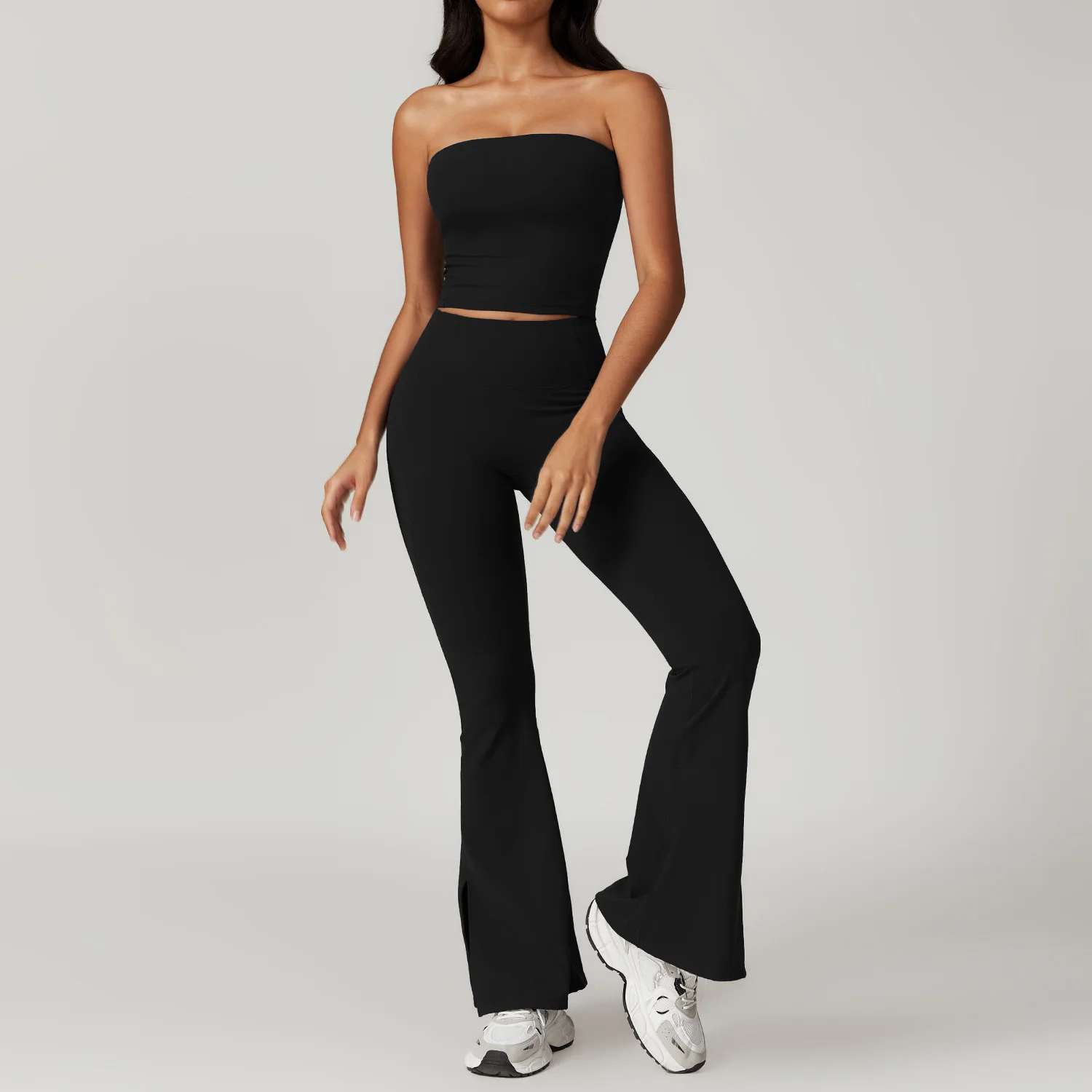 Yoga Set Gym Clothes Sportswear Yoga Suit For Women Fitness Set Tracksuits Sports Bra High Waist Leggings Gym Bell-bottoms 2PCS