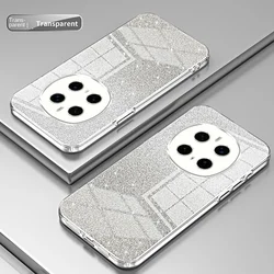 Glitter Slim Protective Soft TPU Back Cover Case for Magic 7 Lite (Transparent)