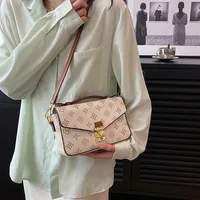 Nouveau Sac Femme 2026, Sac à Bandoulière Imprimé Tendance, Sac Carré à Main, Sac Bandoulière Polyvalent Texturé Haut de Gamme 5