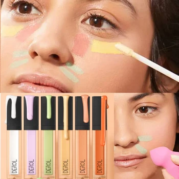 Nude Facial Foundation Color Correcting Concealer Stick Green Purple Contour Full Coverage Oil Control Brighten Skin Makeup