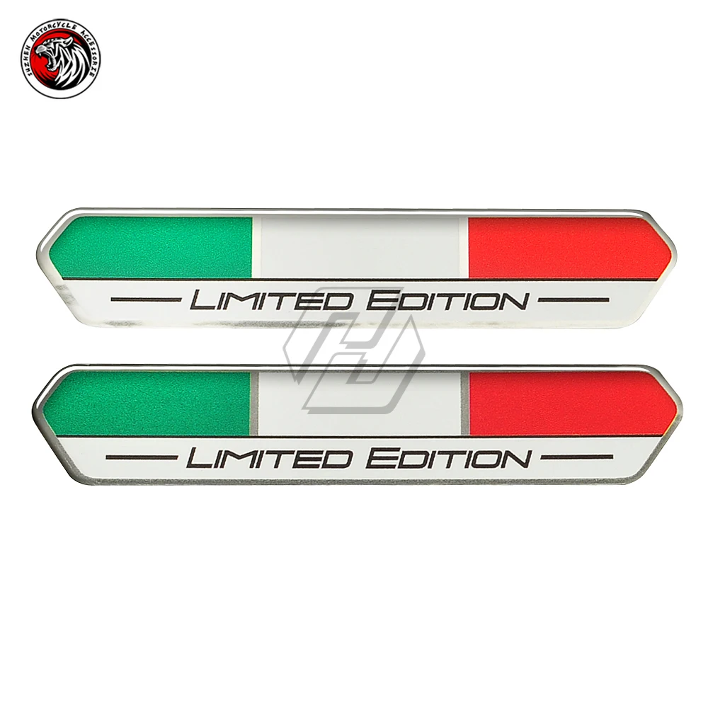 3D Motorcycle Italy Flag Limited Edition Sticker Fit for Ducati Monster VESPA GTS 300 250 sprint 50 150 primavera for ducati monster aprilia vespa gts gtv decals 3d resin motorcycle decal italy sports edition sticker
