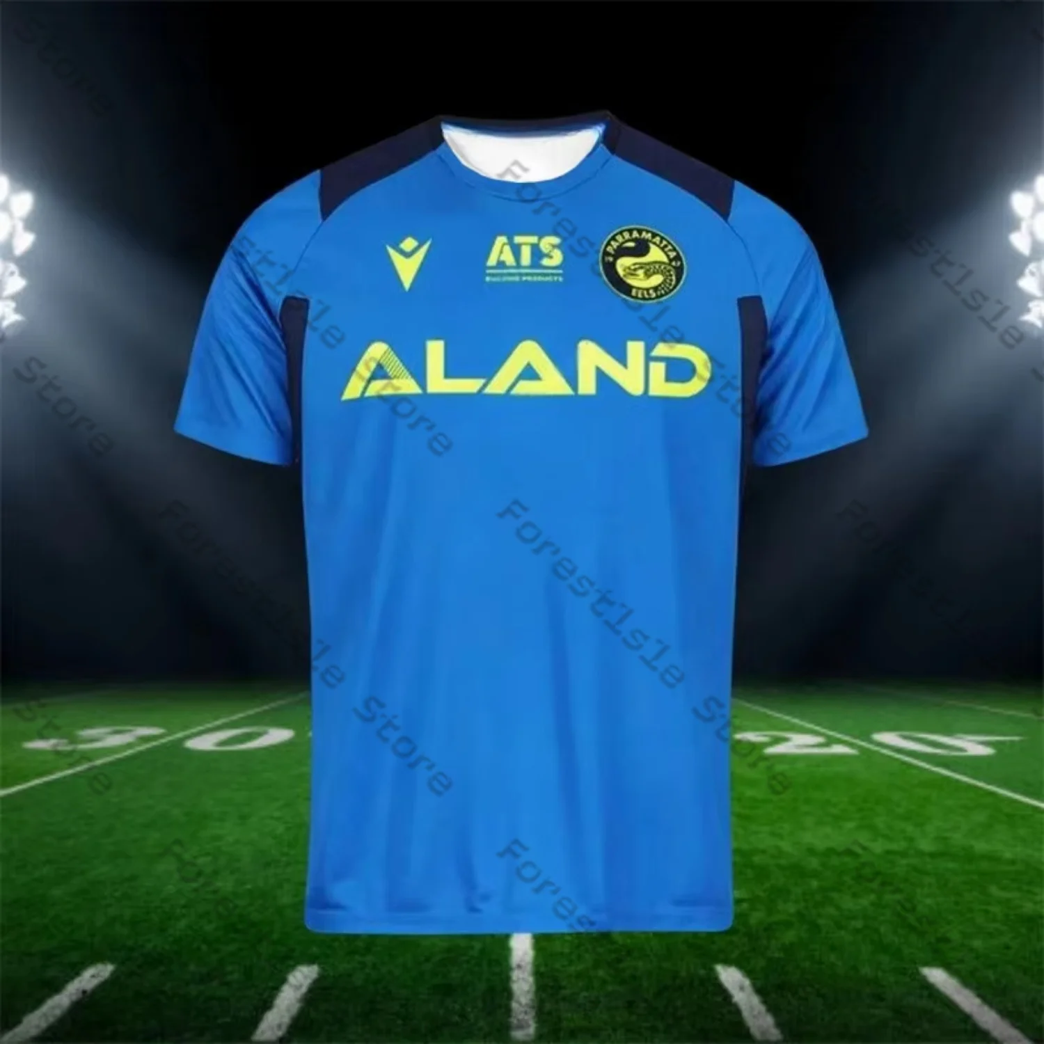 Summer Australian NRL Parramatta Eels Mens Away Jersey Training T-Shirt Fashion Jersey Sportswear Street Clothing men t shirts football jersey