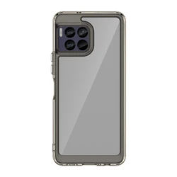 Vibrant Silicone Back Cover - Colorful Transparent Case for REVVL 7 (Gray)