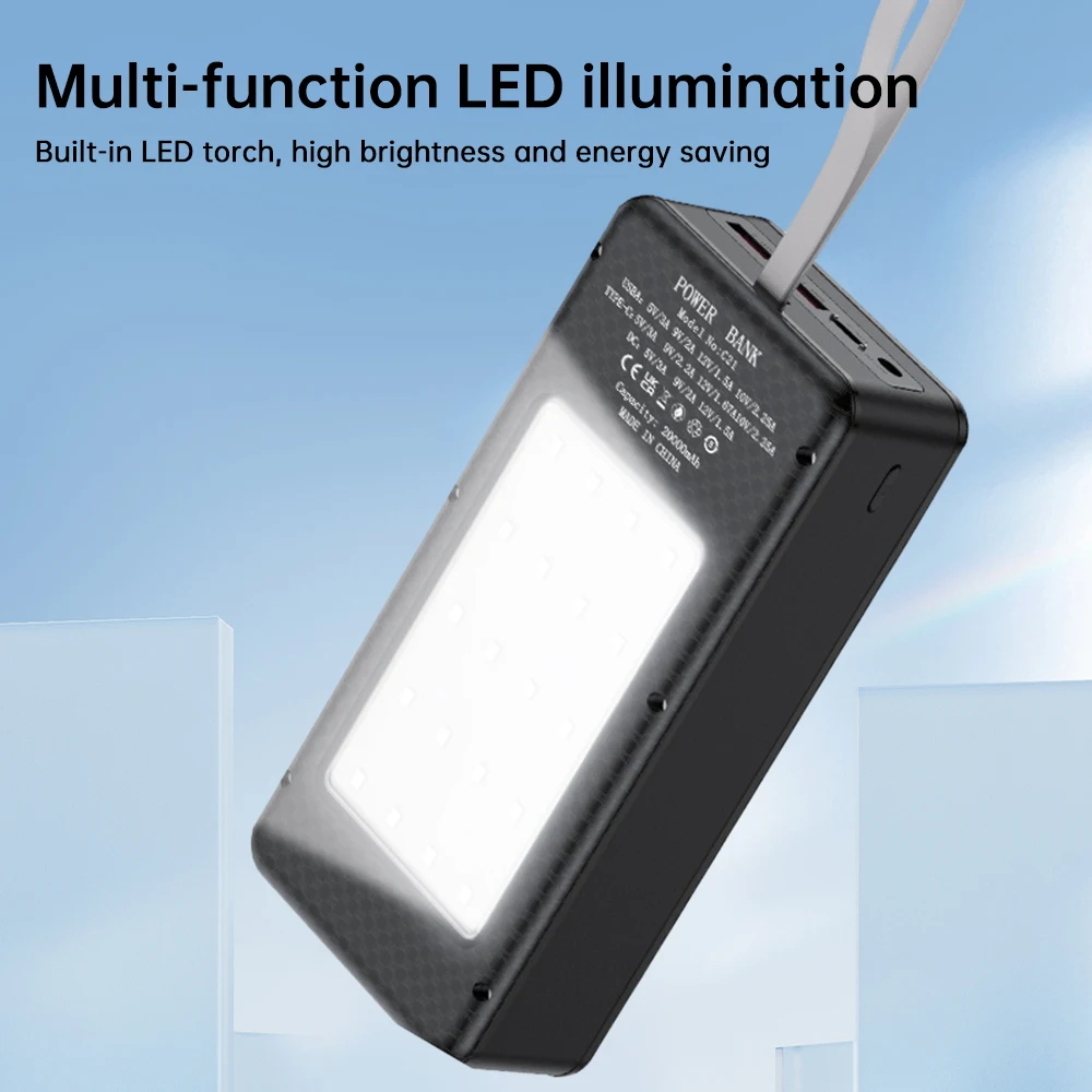 21 Zellen 18650 Akku mit flacher Spitze, kein Löten, mobiles Powerbank-Set, DC-Camping-Lichter, Ladeleistungsset, 22,5 W, ohne Akku – Detail 11