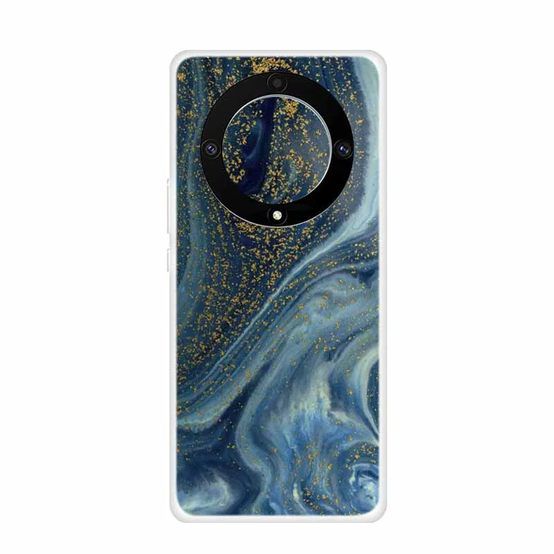 Marble Clear Soft TPU Silicone Back Cover - Transparent Coque